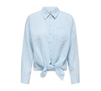 ONLY Shirt Onllecey LS Knot Chemise Noos WVN, Céruléen, XL Femme