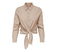 ONLY Chemisier 'ONLLecey' moka / blanc, Taille L