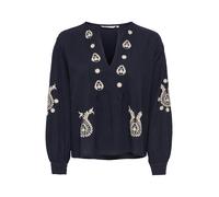 ONLY Chemisier 'ONLMoon' bleu nuit / greige, Taille XS