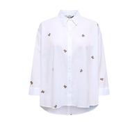 ONLY Chemisier 'ONLNEW LINA GRACE' noisette / blanc, Taille M
