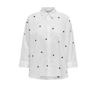 ONLY Chemisier 'ONLNEW LINA' noir / blanc, Taille XXL
