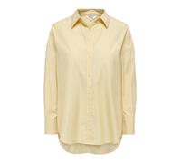 ONLY Chemisier 'ONLOREGON ALVA' jaune / blanc, Taille S