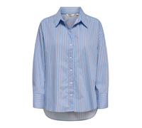 ONLY Chemisier 'ONLOregon' bleu clair / brun foncé / blanc, Taille XL