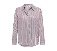 ONLY Chemisier 'ONLOregon' lie de vin / blanc, Taille XS