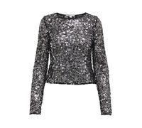 ONLY Chemisier 'ONLPalema' noir / argent, Taille XS