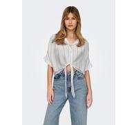 ONLY Chemisier 'ONLPAULA' bleu / blanc, Taille XXL