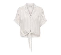 ONLY Chemisier 'ONLPAULA' marron / blanc cassé, Taille S