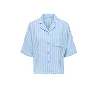 ONLY Chemisier 'ONLTHYRA' bleu clair / blanc, Taille L