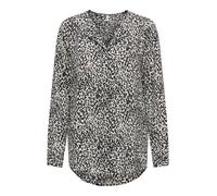 ONLY Chemisier 'ONLTIANA' gris clair / noir, Taille XS