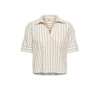 ONLY Chemisier 'ONLTIZANA' taupe / gris clair, Taille XXL