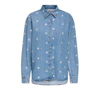ONLY Chemisier 'ONLVERA' bleu denim / blanc, Taille XS