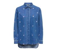 ONLY Chemisier 'ONLVERA' bleu denim / rose ancienne, Taille XXXL