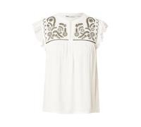 ONLY Chemisier 'ONLVESTINE' kaki / blanc, Taille L