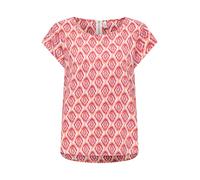 ONLY Chemisier 'ONLVIC' beige clair / rouge / oxyde, Taille L