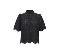 ONLY Chemisier 'ONLY ONLVALAIS S/S SHIRT WVN NOOS CAMICIA' noir, Taille L