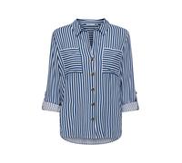 Only Chemise manches longues ONLYasmin tissée Femme marine/blanc Taille S