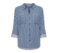 ONLY Chemisier 'ONLYasmin' marine / blanc, Taille XL