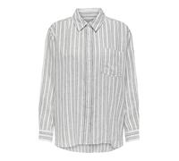 ONLY Chemisier 'TOKYO' gris foncé / blanc, Taille S