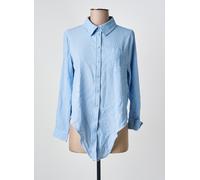 ONLY ONLLECEY LS Knot Shirt Noos WVN Blouse, Cloud Dancer/Stripes:Medium Blue, L Femmes