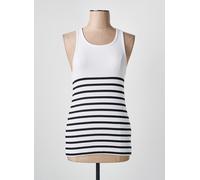 ONLY Débardeur Rayé sans Manches Col Rond pour Femme, Couleurs:Blanc, Taille:L