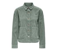 ONLY Cord Jacket Onlmoxie Veste en Velours côtelé L/S EMB CC PNT, Lily Pad, x_l Femmes