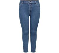 ONLY Curve ONLY Curve Blue Mid Rise Skinny Fit Jeans With Comfort Stretch