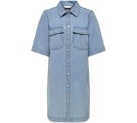 ONLY Curve ONLY Curve Blue Short Sleeve Button Down Denim Dress Blue EU 52 (UK 24)