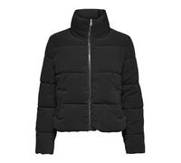 ONLY Doudoune pour femme, col montant, veste matelassée, Noir, XL