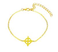 Only faith Bracelet noeud de sorcière pour femme en acier inoxydable amulette et protection, taille unique, Acier inoxydable, Il ne s'agit pas d'une pierre précieuse