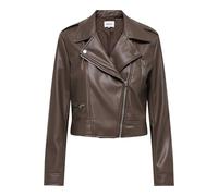 ONLY Faux Leather Biker CC OTW Onlcarmen Chaussures de Motard en Simili Cuir Rouge, Chocolate Martini, XXL Femmes