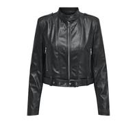 ONLY Faux Leather Jacket Onlsadie Veste en Cuir synthétique CC OTW, Noir, L Femmes