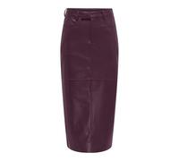 ONLY Faux Leather Long Skirt Onlverona Jupe Longue en Cuir synthétique CC OTW, Mauve Wine, XL Femmes