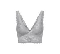 ONLY Female BH Onlchloe Soutien-Gorge en Dentelle Noos Acc, Gris, XS Femmes