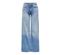 ONLY Female mit Weitem Bein Onlhope Niedrige Taille Weiter Beinschnitt Jeans Tai194 Noos Pantalon Basse Wide DNM, Bleu Denim Clair Moyen, 28W x 30L Femmes
