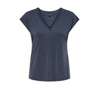 ONLY Female Onlfree Life S/S Mod.V-Neck Top JRS Noos, Bleu Gris, S Femmes