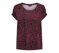 ONLY Onlmoster AOP S/S Top Noos JRS Haut Classique à Coupe Droite avec Manches Courtes pour l'été, Tawny Port, M Femmes