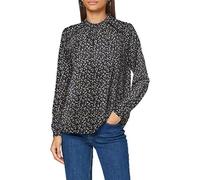 Top Imprimé all over Col haut Manches longues Bouton bleu Bleu 40