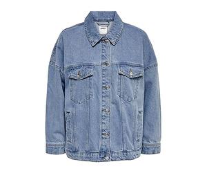 Only Female Onlsafe Caroline Oversize Dnmjacket Noos Blouson En Jean, Medium Blue Denim, XL EU