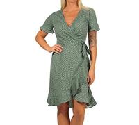 Robe femme Only Olivia wrap - chinois green - 44