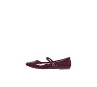 ONLY Femme Ballerina Onlakira-3 PU Mary Jane Ballerine, Bordeaux, 36 EU