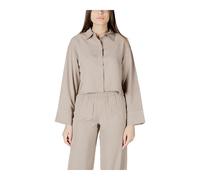 Only, Femme, Blouses et Chemises, Beige, Taille: 40 FR Ensemble Décontracté Chemise et Pantalon