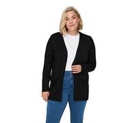 Only Femme Caresly L/S Open KNT Noos Cardigan, Noir, 44-46 Grande Taille EU