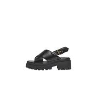 ONLY Femme Chunky Onldoja-10 Cross Strap Sandales épaisses, Noir, 38 EU