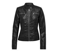 ONLY Femme Damen Kunstlederjacke Bandit 15081400 Black 44 Blouson En Simili-cuir, Black 3, 44 EU