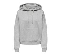 ONLY Femme Hoodie Oversize Onlsweat L/S Sweat À Capuche Surdimensionné Pkt SWT, Gris Clair Chiné, L EU