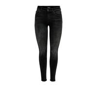Only, Femme, Jeans, Noir, Taille: 40 FR L30 Jean Skinny à Ourlet Effiloché