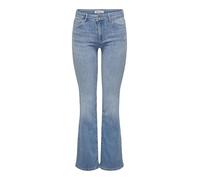 ONLY Femme Onlann Mid Flared DNM Soo611 Noos À Pattes D’éléphant, Light Blue Denim, M EU