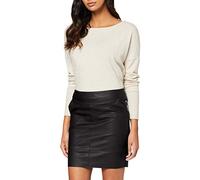 Only Femme Onlbase Faux Leather Skirt Otw Noos Jupe, Noir (Black), 46 EU