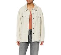 ONLY Femme Onlbitten Life Cord Shacket PNT Veste, Silver Lining, M EU