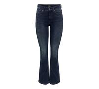 ONLY Jean Flared ONLBLUSH Taille Moyenne Flared Fit Jeans Blue Black Denim S 32 Blue Black Denim S / L32
